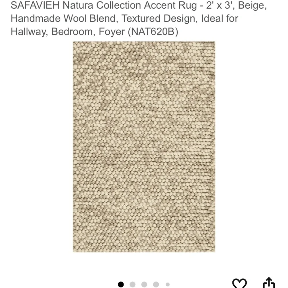 Safavieh Textured Beige Bath Mat